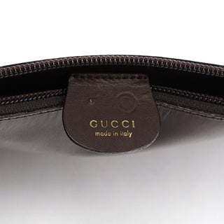 Gucci Brown Leather Bamboo Shoulder Bag