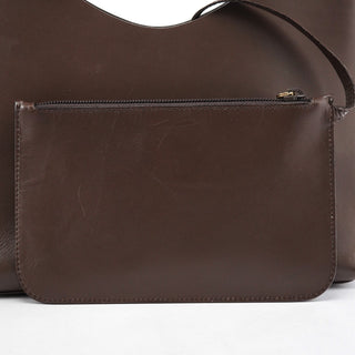 Gucci Brown Leather Bamboo Shoulder Bag