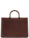 Gucci Brown Leather Bamboo Tote