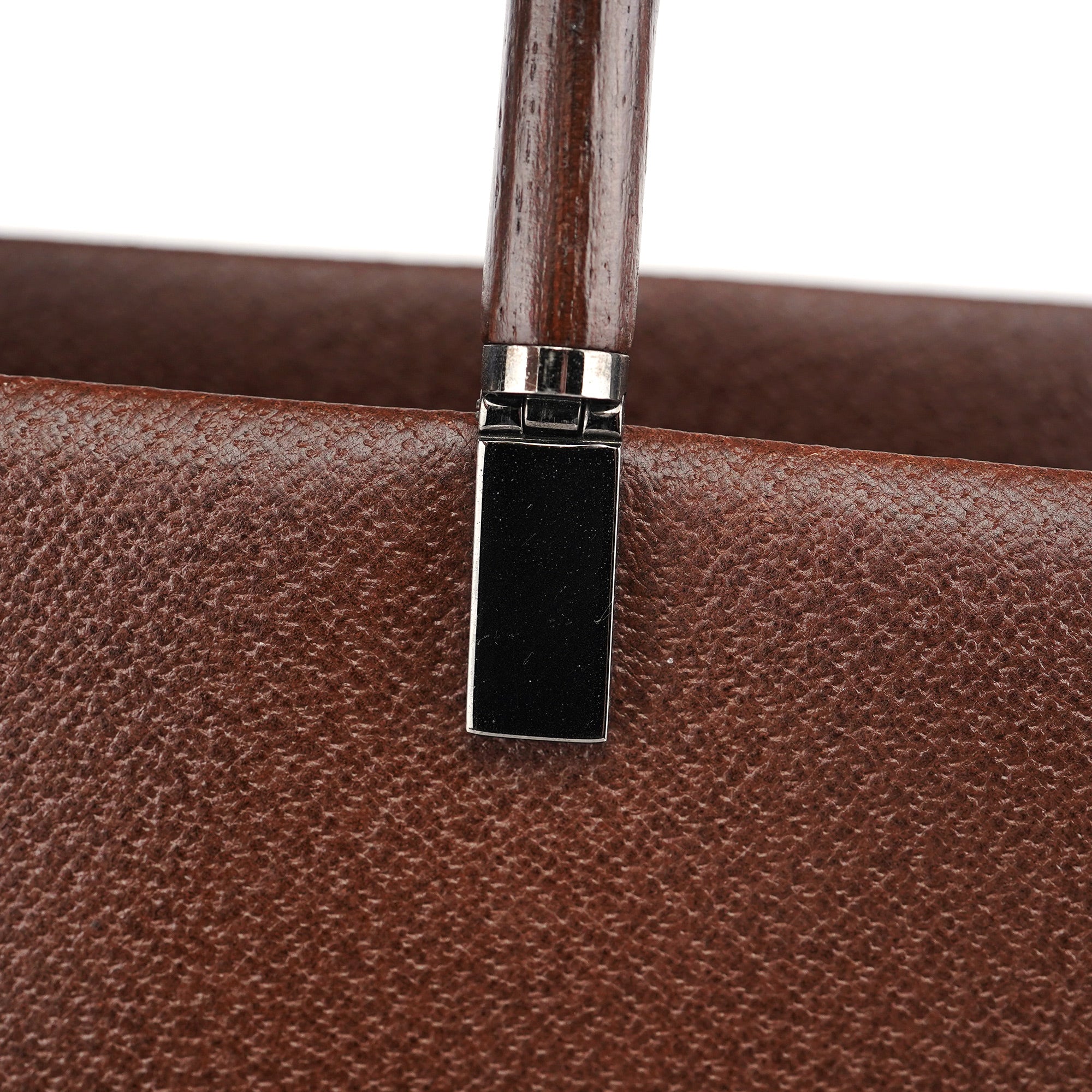 Gucci Sac cabas Bamboo en cuir marron