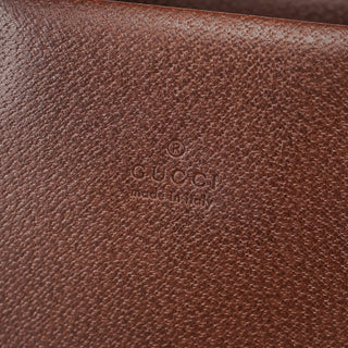 Gucci Brown Leather Bamboo Tote Bag