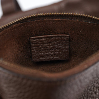 Gucci Brown Leather Cargo Tote Bag