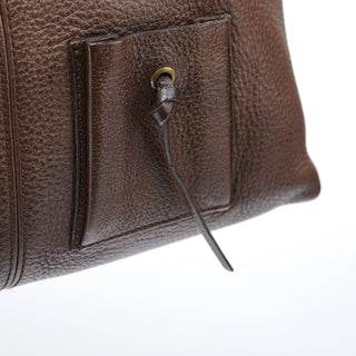 Gucci Brown Leather Cargo Tote Bag