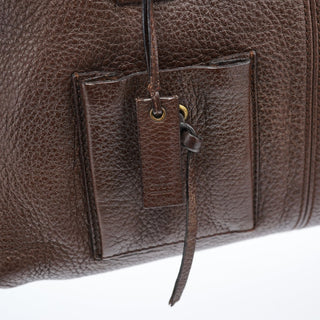 Gucci Brown Leather Cargo Tote Bag