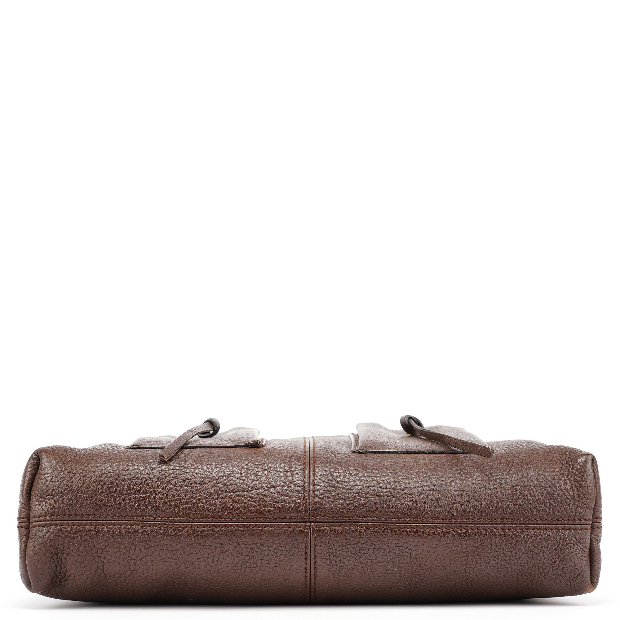 Gucci Brown Leather Cargo Tote Bag
