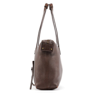 Gucci Brown Leather Cargo Tote Bag