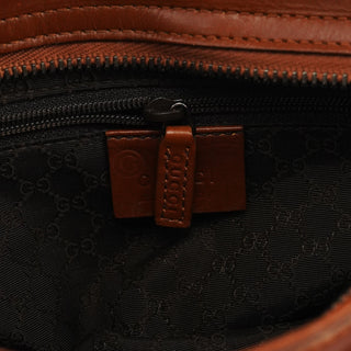 Gucci Brown Leather Hobo Shoulder Bag