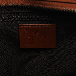 Gucci Brown Leather Hobo Shoulder Bag