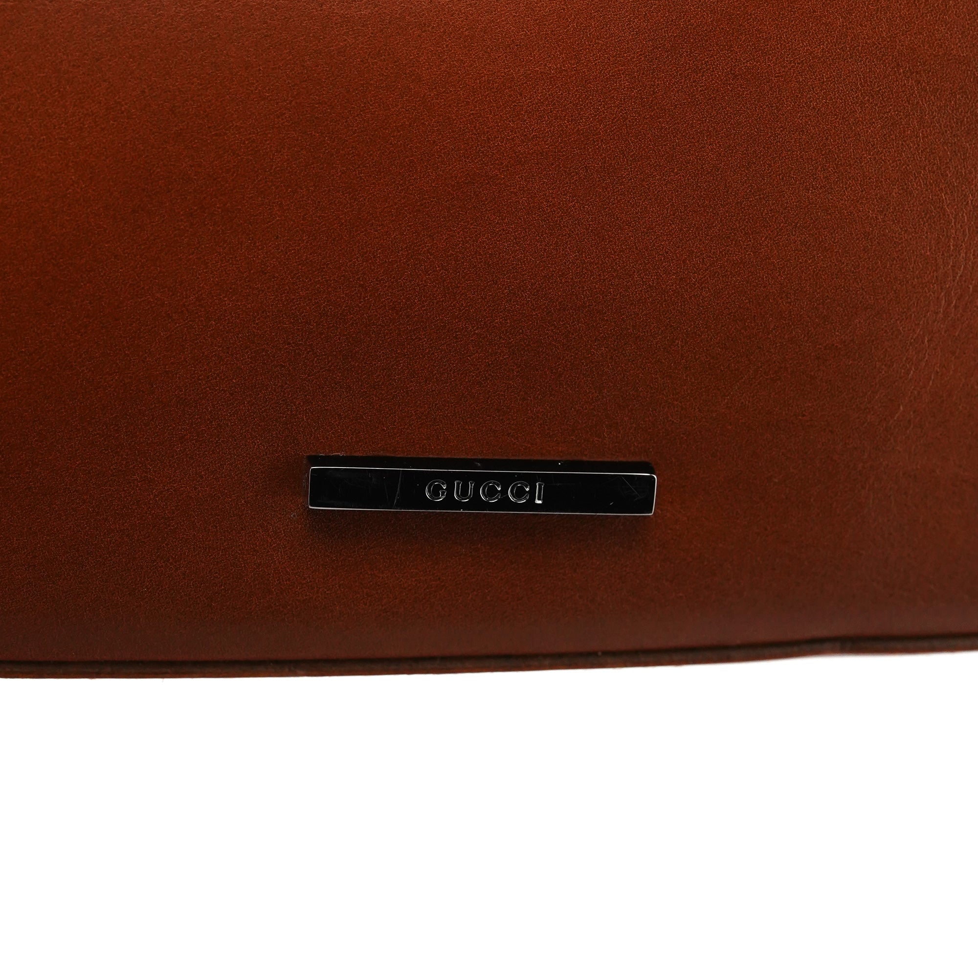 Gucci Brown Leather Hobo Shoulder Bag