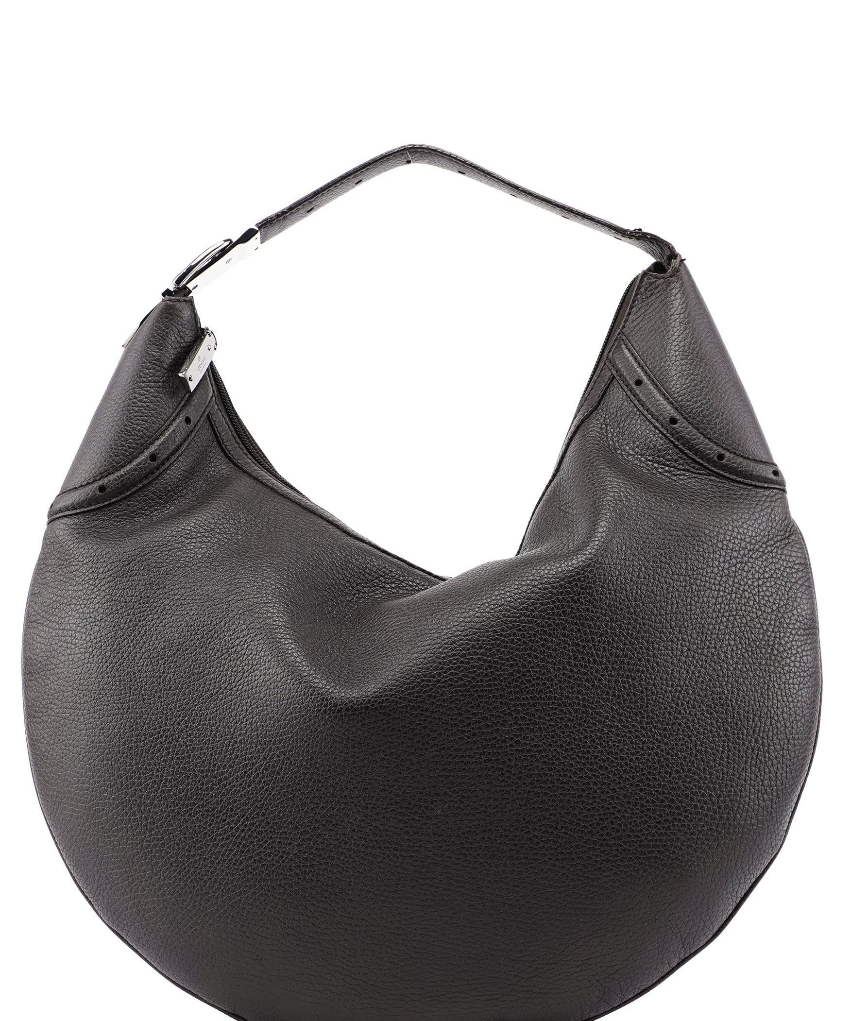 Gucci Brown Leather Hobo Shoulder Bag