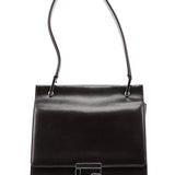 Gucci Brown Leather Square G Shoulder Bag