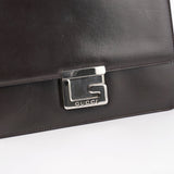 Gucci Brown Leather Square G Shoulder Bag
