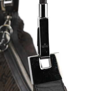 Gucci Brown Pleated GG Hobo Shoulder Bag