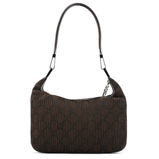 Gucci Brown Pleated GG Hobo Shoulder Bag