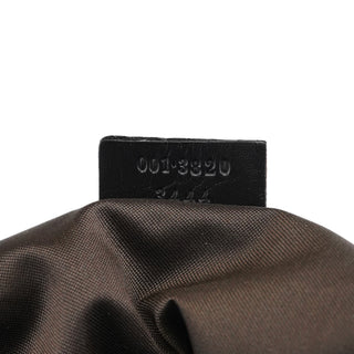 Gucci Brown Pleated GG Wood Chain Shoulder Bag