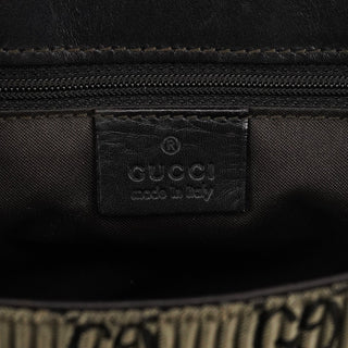 Gucci Brown Pleated GG Wood Chain Shoulder Bag