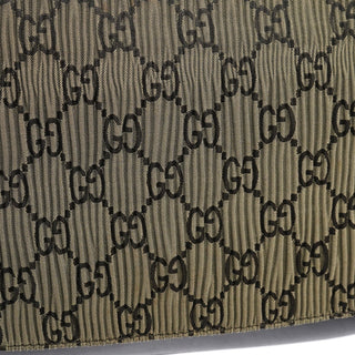 Gucci Brown Pleated GG Wood Chain Shoulder Bag