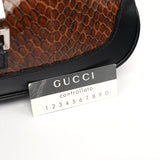 Gucci Brown Python Jackie Shoulder Bag