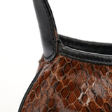 Gucci Brown Python Jackie Shoulder Bag