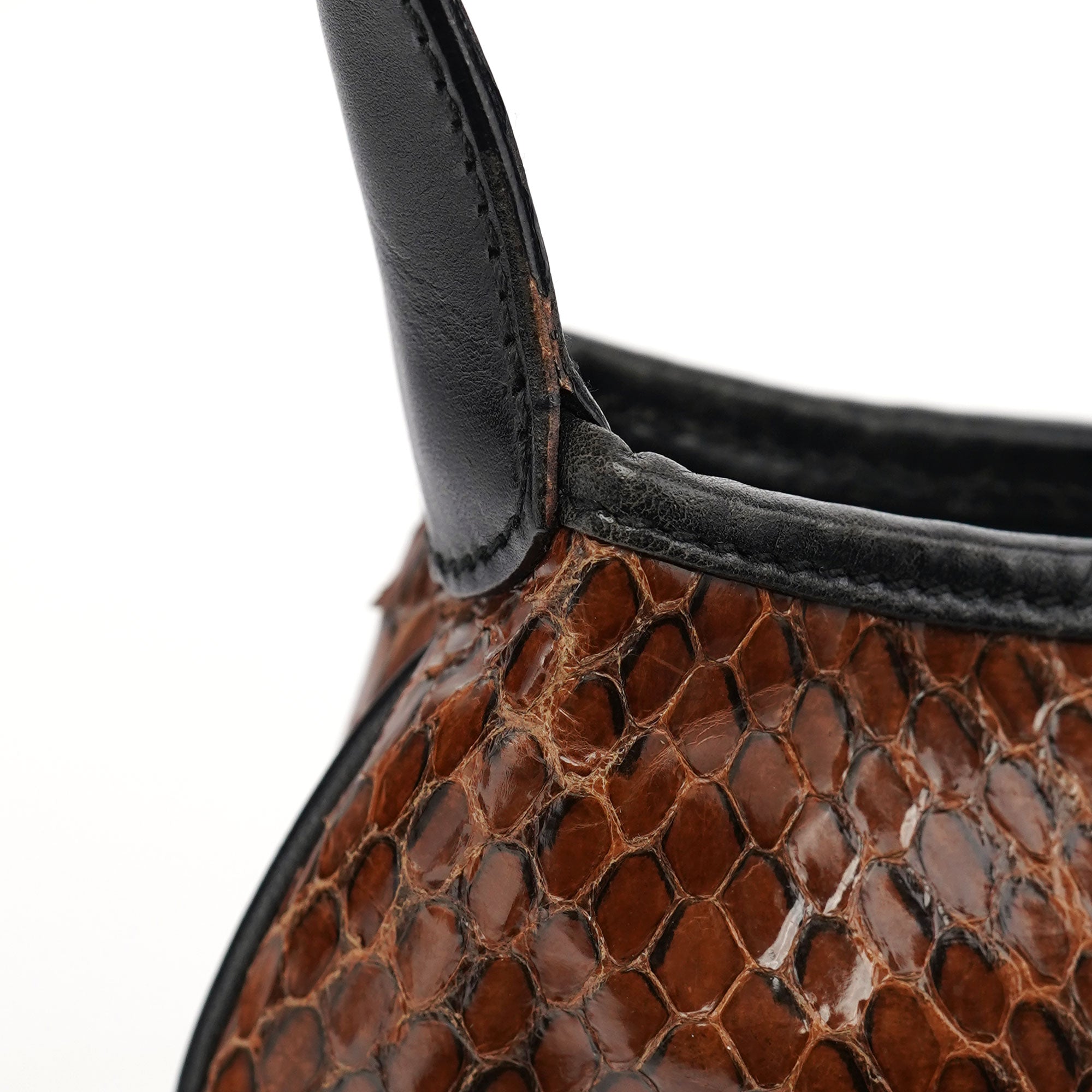 Gucci Brown Python Jackie Shoulder Bag