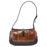 Gucci Brown Python Jackie Shoulder Bag