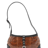 Gucci Brown Python Jackie Shoulder Bag