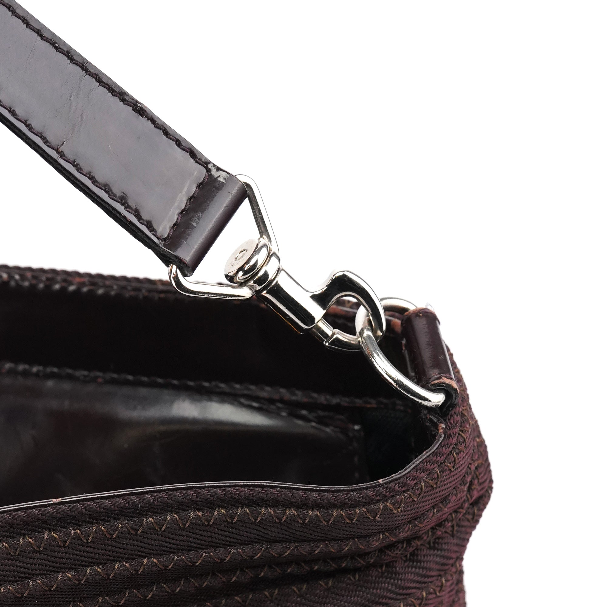 Gucci Bamboo tote i brun quiltad nylon