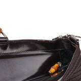 Gucci Bamboo tote i brun quiltad nylon