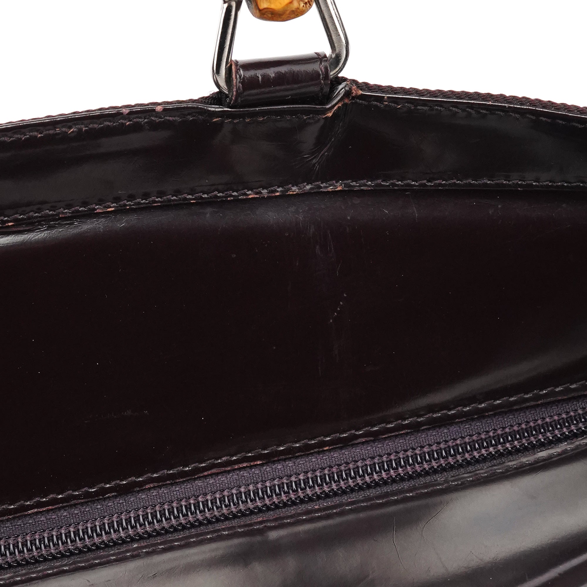Gucci Bamboo tote i brun quiltad nylon