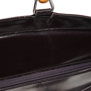 Gucci Brown Quilted Nylon Bamboo 2-Way Tote bag