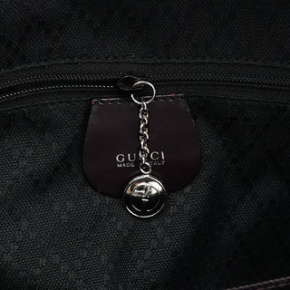 Gucci Brown Quilted Nylon Bamboo 2-Way Tote bag