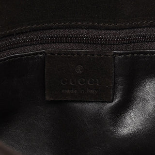 Gucci Brown Suede Hobo Shoulder Bag