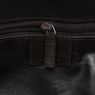 Gucci Brown Suede Hobo Shoulder Bag