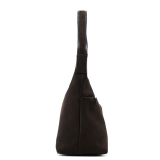 Gucci Brown Suede Hobo Shoulder Bag