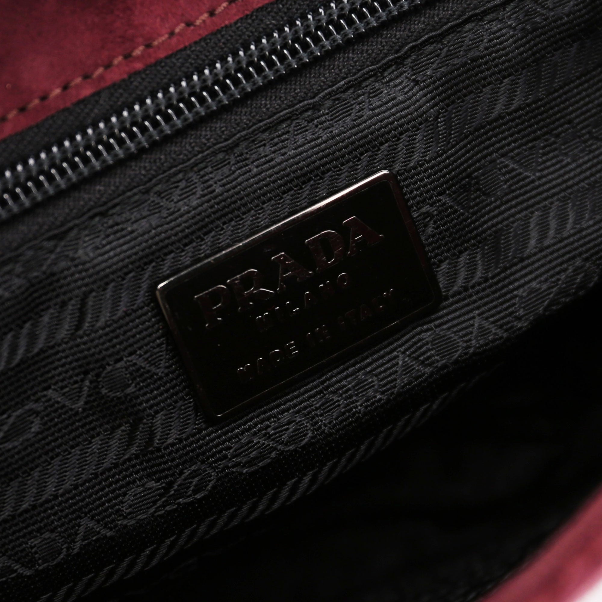 Gucci Burgundy Suede Chain Shoulder Bag