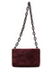 Gucci Burgundy Suede Chain Shoulder Bag