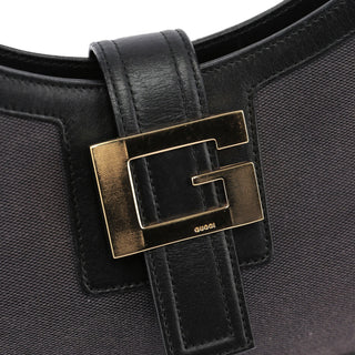 Gucci Canvas Gold G Shoulder Bag