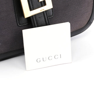 Gucci Canvas Gold G Shoulder Bag