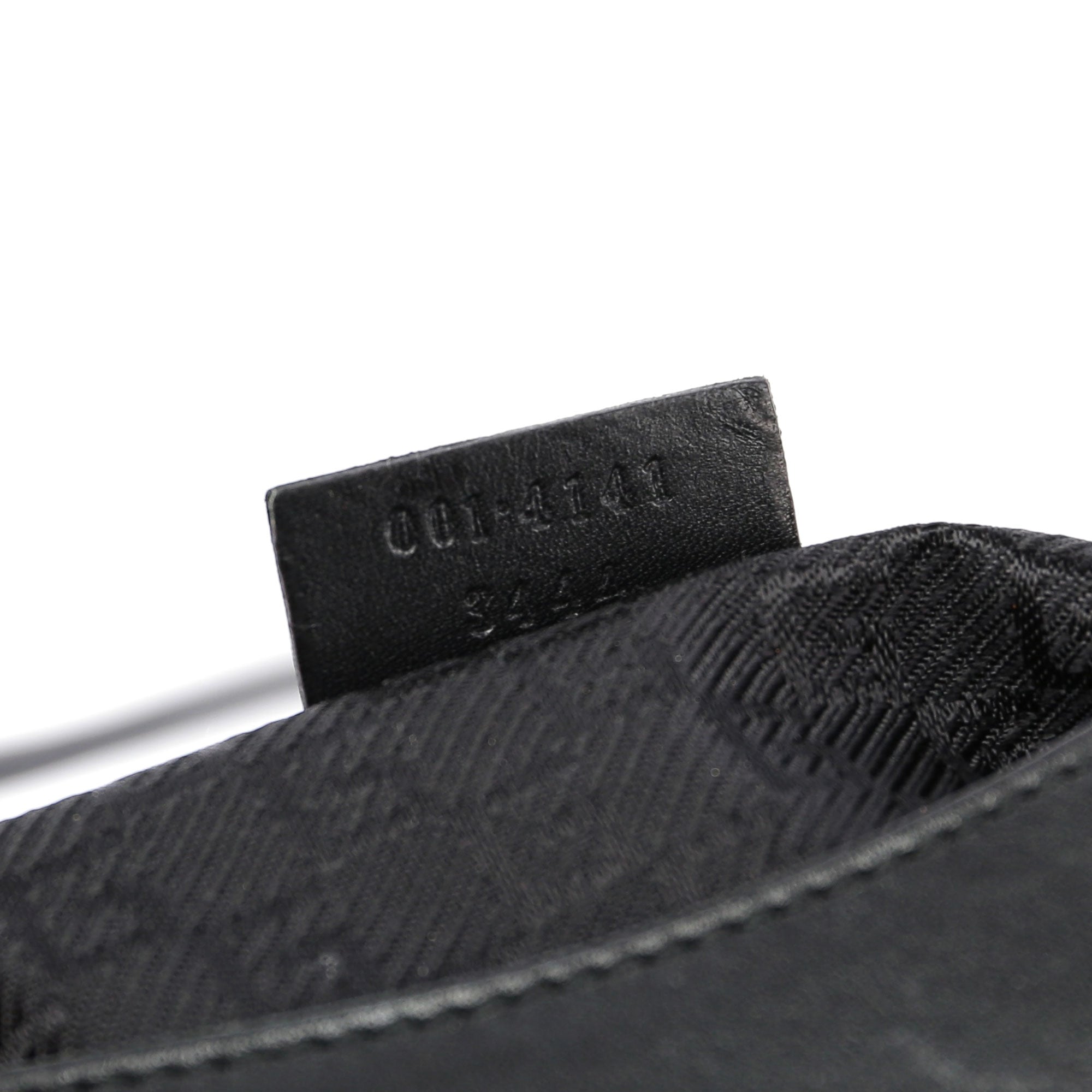 Gucci Sac porté épaule en toile grise à G doré