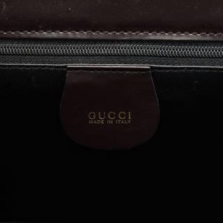 Gucci Dark Brown Ponyhair Leather Tote Bag