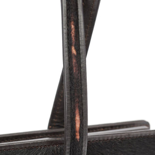 Gucci Dark Brown Ponyhair Leather Tote Bag