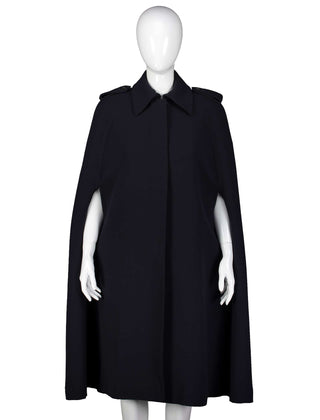 Gucci Fall 1996 Navy Military Runway Cape Coat