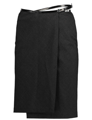 Gucci Fall 1997 Grey Wool Wrap Skirt