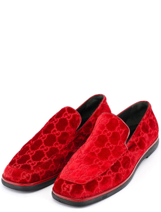Gucci Fall 1997 Red GG Velvet Loafers – Rediscover Vintage