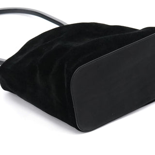Gucci Fall 1999 Black Suede Loop Shoulder Bag