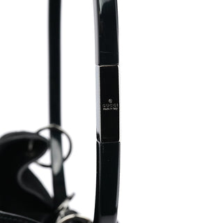 Gucci Fall 1999 Black Suede Loop Shoulder Bag