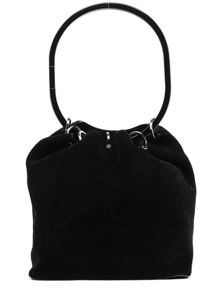 Gucci Fall 1999 Black Suede Loop Shoulder Bag
