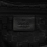Gucci Fall 2000 Square G skuldertaske i sort canvas og læder