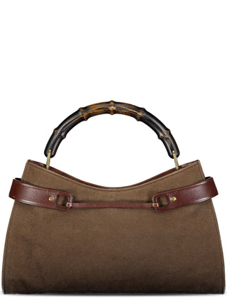 Gucci Fall 2002 Bamboo Canvas Handbag