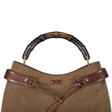 Gucci Fall 2002 Bamboo Canvas Handbag